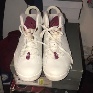 Maroon Jordan 6s